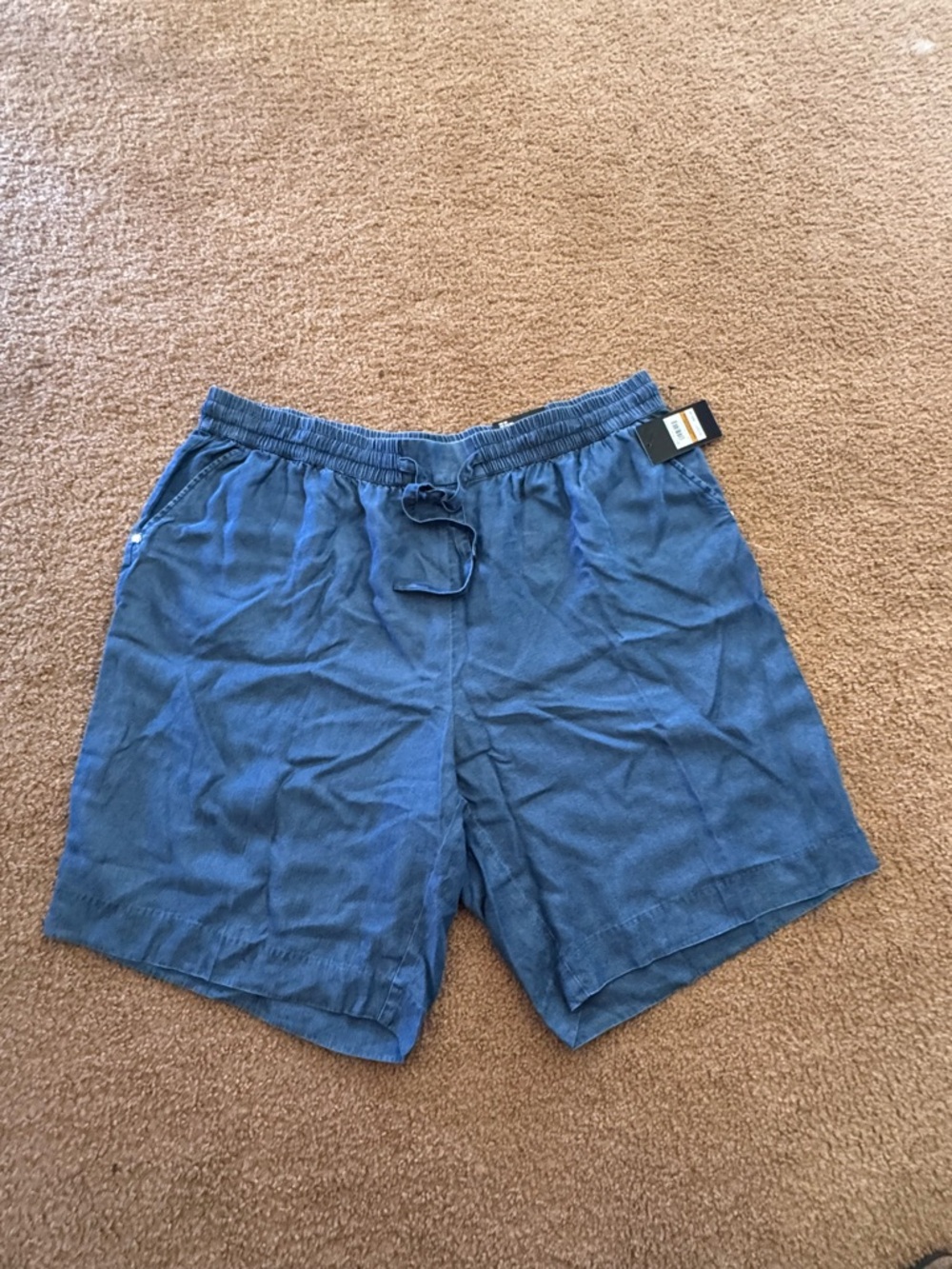 Women’s Blue Drawstring Shorts